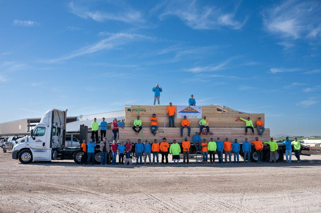 Copperstate Truss team standing by the next delivery
